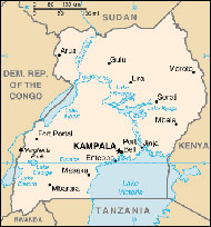 Uganda map